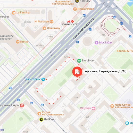 Локация на карте