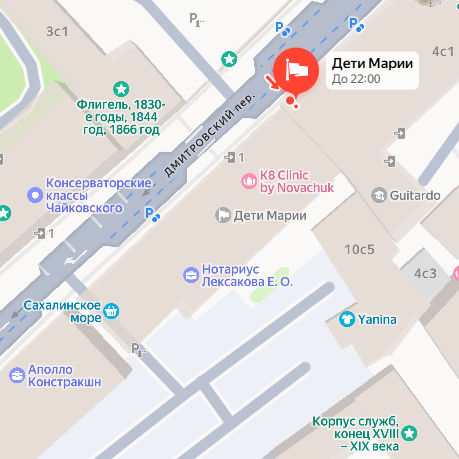 Локация на карте