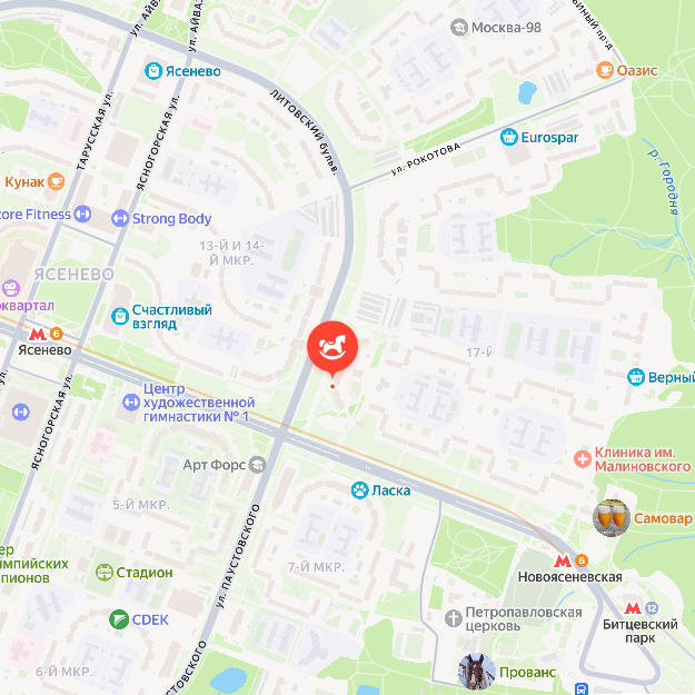 Локация на карте