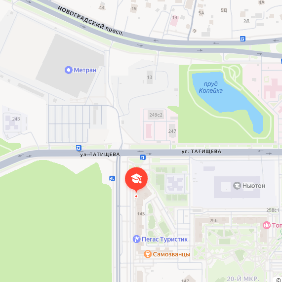 Локация на карте